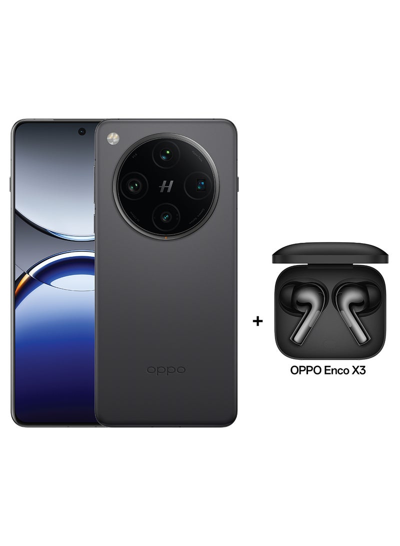 OPPO - Find X8 Pro AI Phone 5G Dual SIM Space Black 16GB RAM 512GB + Oppo Enco X3I - Middle East Version - Image 1