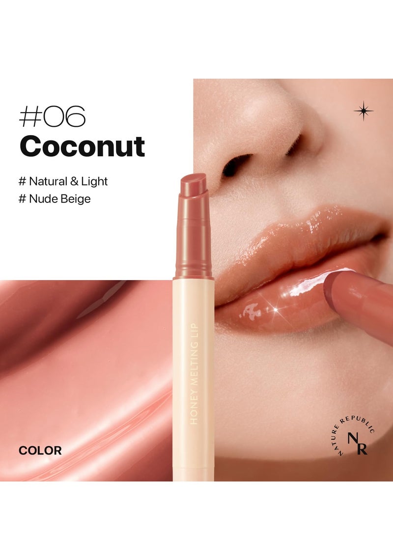 ناتشر ريبابلك HONEY MELTING LIP (06 COCONUT) SOFT LIP STICK, Korean Lip, Lip Gloss  - Image 4