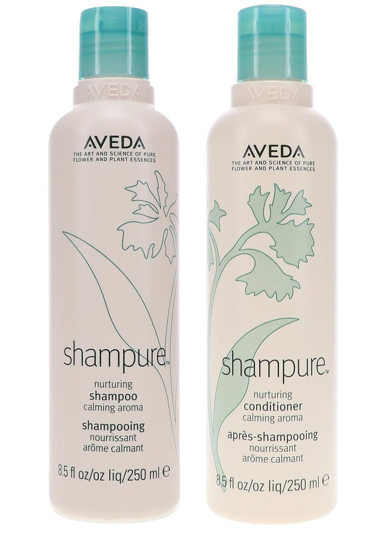 AVEDA Shampure Nurturing Shampoo & Conditioner Duo 8.5 fl oz Each - Set