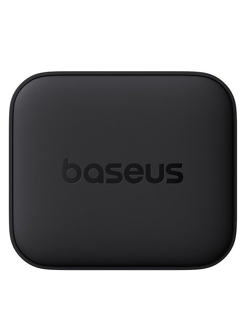Baseus - Palm Fast Charger 1C 20W UK Cluster Black (with Baseus Mini White Cable USB-C to USB-C 60W (20V/3A) 1M Cluster Black) Cluster Black - Image 1