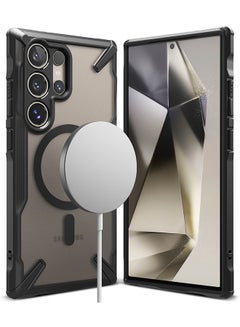 Ringke Fusion-X Magnetic Case For Samsung Galaxy S24 Ulta Case Cover Anti-Fingerprint Rugged Shockproof Protective Phone Cover - Matte Black  - Image 1