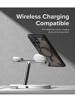 Ringke Fusion-X Magnetic Case For Samsung Galaxy S24 Ulta Case Cover Anti-Fingerprint Rugged Shockproof Protective Phone Cover - Matte Black  - Image 4