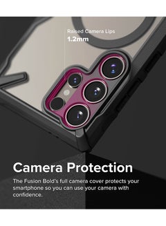 Ringke Fusion-X Magnetic Case For Samsung Galaxy S24 Ulta Case Cover Anti-Fingerprint Rugged Shockproof Protective Phone Cover - Matte Black  - Image 5