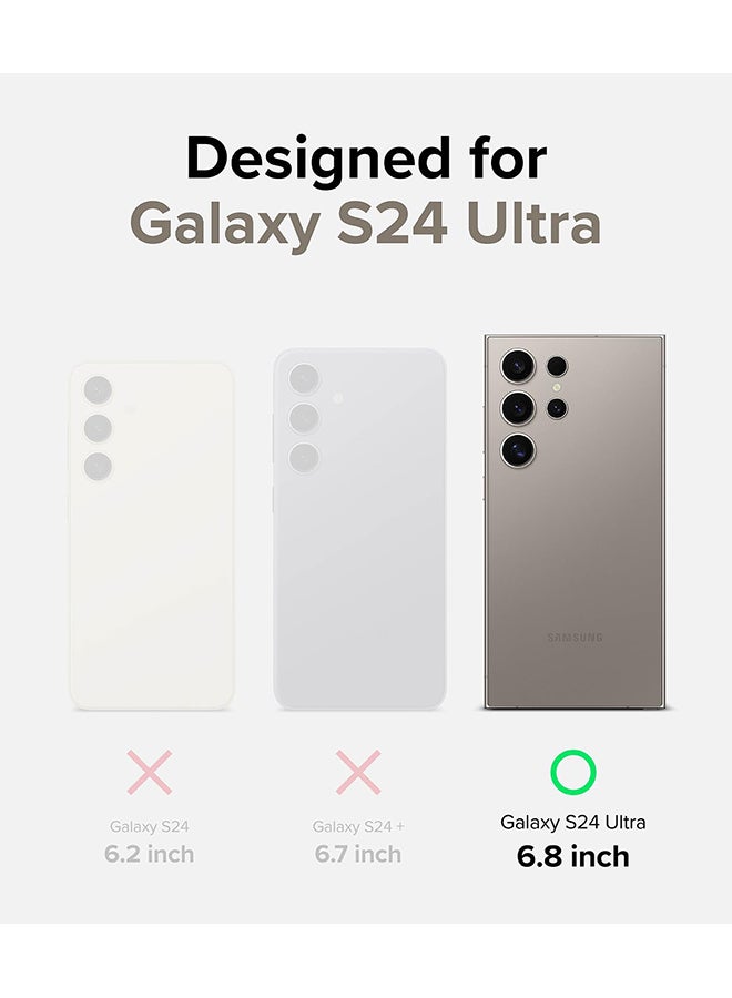 Ringke Fusion Bold Magnetic For Samsung Galaxy S24 Ultra Case Cover Firm Grip Frame Anti-Yellowing Frosted Hard Back Shockproof Bumper Cover - Matte Black - Image 2