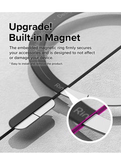 Ringke Fusion Bold Magnetic For Samsung Galaxy S24 Ultra Case Cover Firm Grip Frame Anti-Yellowing Frosted Hard Back Shockproof Bumper Cover - Matte Black  - Image 4