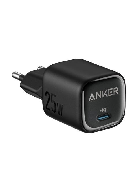 Anker Zolo Wall Charger Type-C 25W Fast Charging, Improved Temperature Control, Small Design and Charge 3X Faster, Compatible with iPhone, iPad, Samsung, Pixel and more Black