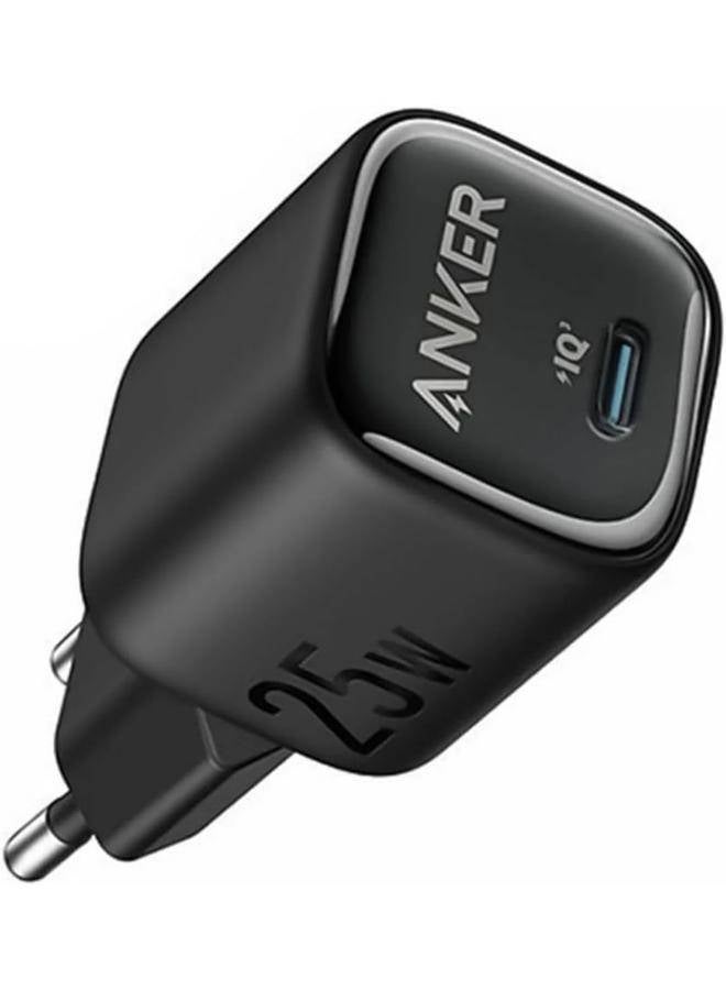 Anker Anker Zolo Wall Charger Type-C 25W Fast Charging, Improved Temperature Control, Small Design and Charge 3X Faster, Compatible with iPhone, iPad, Samsung, Pixel and more Black  - Image 2