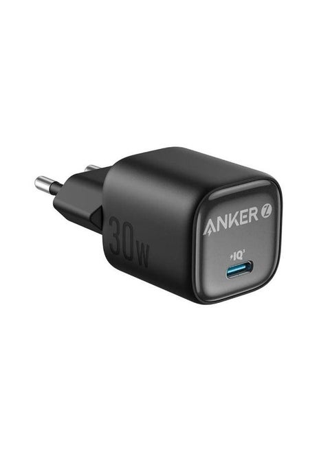 Anker Zolo 1C Wall Charger Type-C 30W Fast Charging, Improved Temperature Control, Small Design and Charge 3X Faster, Compatible with iPhone, iPad, Samsung, Pixel Black