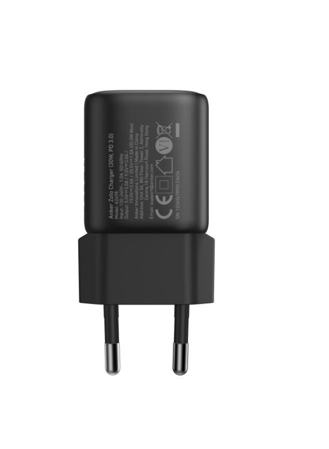 Anker Zolo 1C Wall Charger Type-C 30W Fast Charging, Improved Temperature Control, Small Design and Charge 3X Faster, Compatible with iPhone, iPad, Samsung, Pixel Black - pnsku/N70154047V/45/_/1740584988/82b77b27-8265-4d98-9e28-c4e6cc061bec