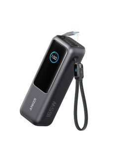 آنكر 25000 mAh Anker Zolo Power Bank (25K, 165W, Built-In USB-C and Retractable Black  - Image 2