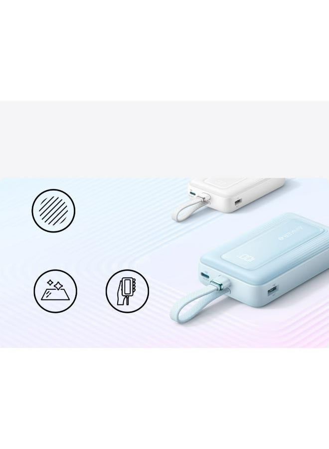 آنكر - 20000 mAh Anker Power Bank (20K, 30W, Built-In USB-C  Cable)  B2B - UN (excluded CN) Blue - Image 1
