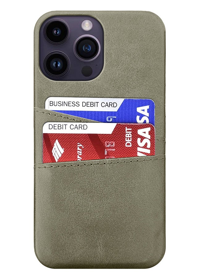 MARGOUN iPhone 14 Pro Max 3Packs Case Cover Leather with Card Holder for Men Women Phone Case with 3D Screen Protector - Grey-3  - Image 4