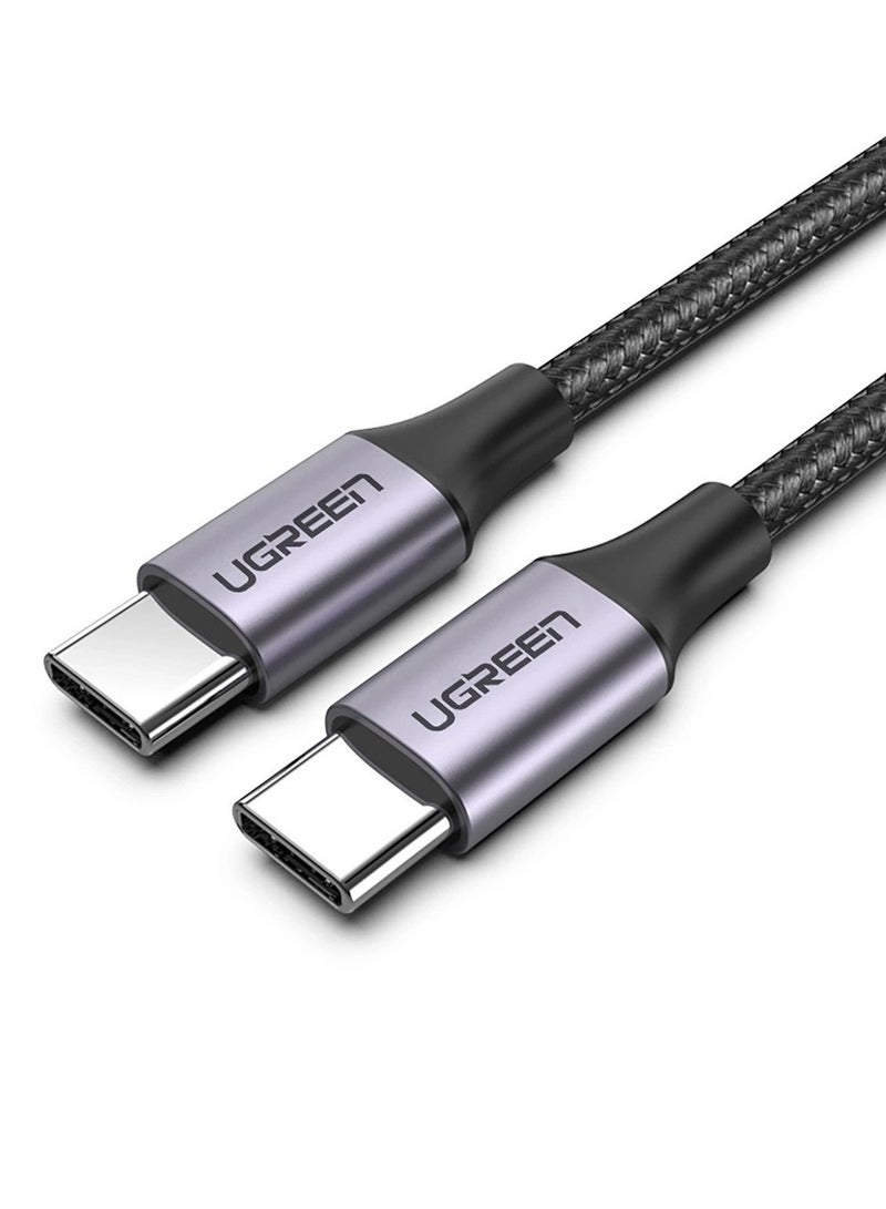 Ugreen 50751 US161 USB-C to USB-C 3.2 Gen 1 Charging Cable, 100W Power Delivery, 60Hz 4K Video, 5Gbps Data Transfer, 1.5m - Grey  - Image 1