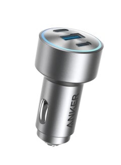 Anker Car Charger, 167.5W Max 3-port Car Charger Adapter, Usb-c Car Adapter For Macbook Pro/Air, Iphone 15/14 Series, Samsung S24/S23, Ipad, Airpods, Mp3 Player Black  - Image 1