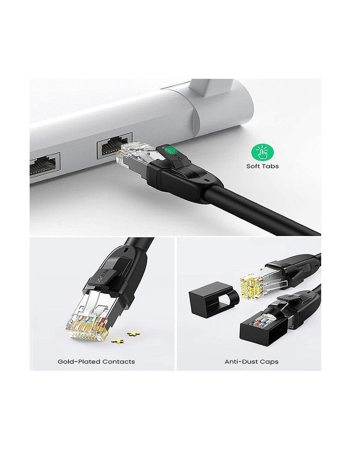 Ugreen UGREEN 70172 Cat8 Cable - Pure Copper Patch Cord 5M - Black  - Image 4