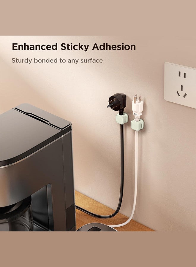 MARGOUN Magnetic Cord Organizer 12Packs Management Cable Clips Adhesive Wire Keeper Wire Holder,Under Desk Cord Hider for Bedside Nightstand Table Desktop USB Wall Car Office Workspace Accessories Beige - Image 3