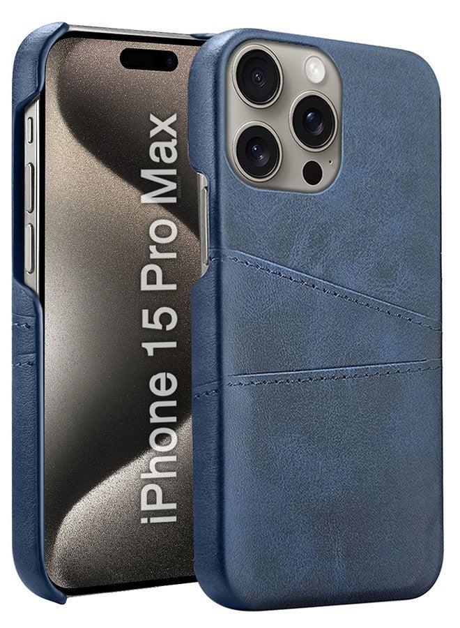 مارجون غطاء جلد آيفون 15 برو ماكس مع حامل بطاقات للرجال والنساء - - Image 1