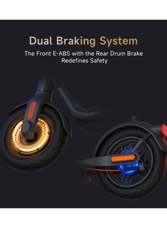 نافي NAVEE V25i Pro Electric Scooter | Dual-Rotation Foldable Design, 600W Peak Power, 10-Inch Pneumatic Tires, and Smart Suspended Display | IPX5 Waterproof for All-Weather Use | Up to 25 KM Range  - Image 4