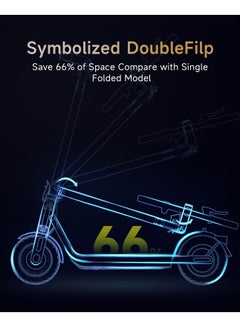نافي NAVEE V25i Pro Electric Scooter | Dual-Rotation Foldable Design, 600W Peak Power, 10-Inch Pneumatic Tires, and Smart Suspended Display | IPX5 Waterproof for All-Weather Use | Up to 25 KM Range  - Image 5