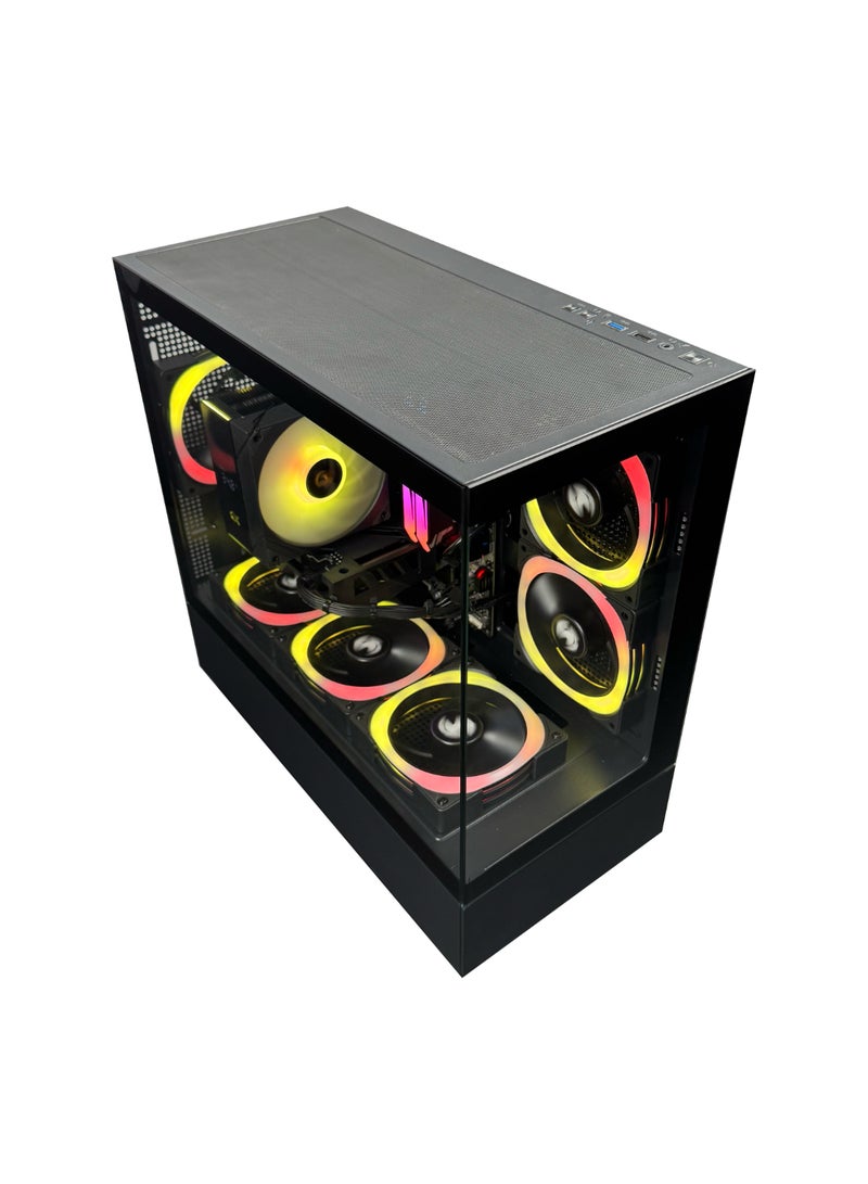 ام اي اكسايت - Gaming PC G6MATX ECO With Core i5 14400F CPU Processor/ Nvidia GeForce RTX 3050 Graphics/  16GB RAM DDR5 /1TB SSD/Windows 11 Pro/ Black - Image 1