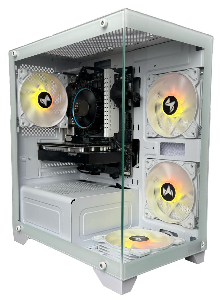 ام اي اكسايت بي سي العاب G4MATX ECO مع معالج Core i5 12400F / بطاقة رسومات Nvidia GeForce RTX 3050 / ذاكرة وصول عشوائي (RAM) سعة 16 جيجابايت DDR4 / قرص صلب SSD سعة 1 تيرابايت / نظام التشغيل Windows 11 Pro / - Image 1