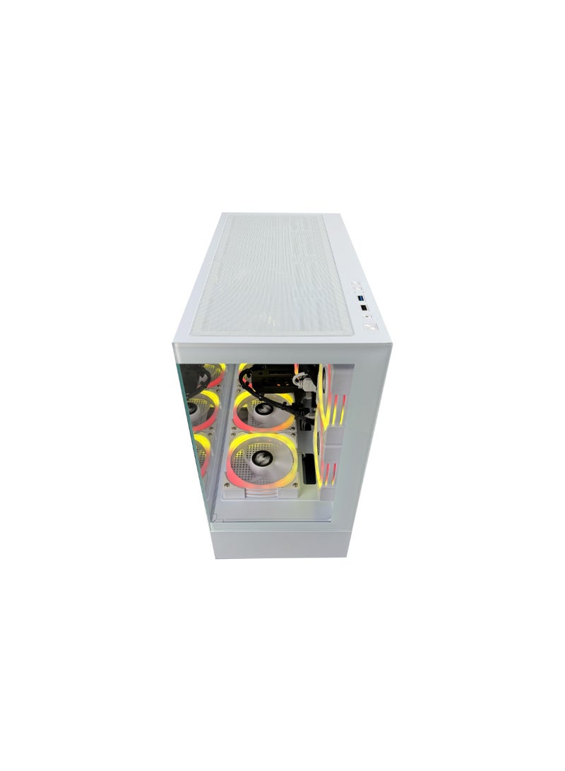 ام اي اكسايت - Gaming PC G6MATX ECO With Core i5 12400F CPU Processor/16GB RAM DDR5 /1TB SSD/6GB Nvidia GeForce RTX 4060 Graphics/Windows 11 Pro/ White - Image 1