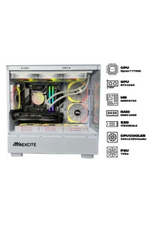 Gaming PC G6MATX PRO Ryzen 7 7700X CPU Processor/ Nvidia GeForce RTX 4060 Graphics/  B650 MB 32GB RAM DDR5 /1TB SSD/  Windows 11 Pro/ White - pnsku/N70154349V/45/_/1739987112/c196c968-7009-427d-bb8f-b65488caa5df