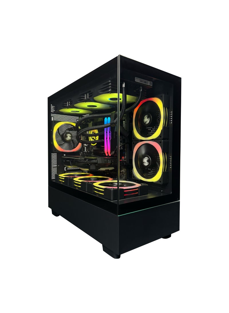 ام اي اكسايت Gaming PC G6MATX PRO With Core i5 14400F CPU Processor/ Nvidia GeForce RTX 4060 Ti Graphics/   32GB RAM DDR5 /1TB SSD/  Windows 11 Pro/ Black - Image 1