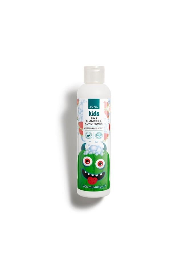 آفون Avon Kids 2in1 Shampoo & Conditioner Watermelon 