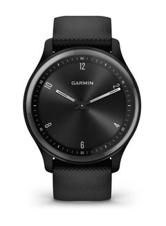 GARMIN Vívomove Sport - 40mm - Black Case and Silicone Band with Slate Accents  - Image 3