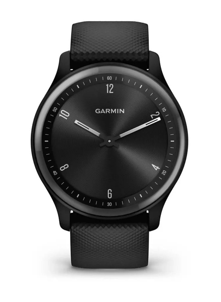 GARMIN Vívomove Sport - 40mm - Black Case and Silicone Band with Slate Accents  - Image 3