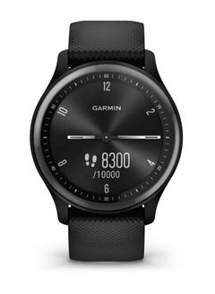 GARMIN Vívomove Sport - 40mm - Black Case and Silicone Band with Slate Accents  - Image 4