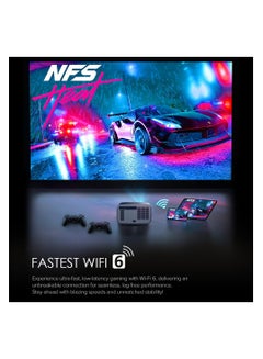 Wownect Pro Smart Android 12.0 Projector 4K FHD 1080P, 1200 ANSI [Dust-proof, Fully Sealed]  2G+32G Wifi 6 BT 5.0 Home Theater Movie Projector WP104 black  - Image 4