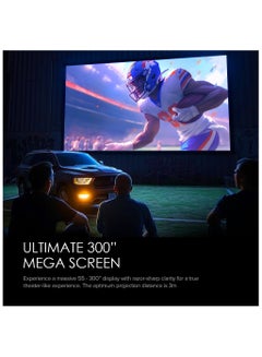 Wownect Pro Smart Android 12.0 Projector 4K FHD 1080P, 1200 ANSI [Dust-proof, Fully Sealed]  2G+32G Wifi 6 BT 5.0 Home Theater Movie Projector WP104 black  - Image 3