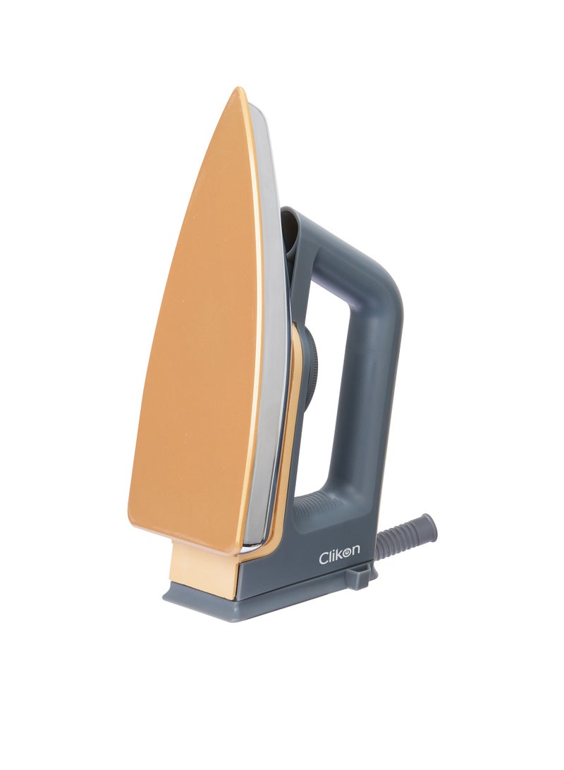 كليكون Medium Heavy Iron 1200W – Auto Cut-Off, Non-Stick Soleplate, 2-Year Warranty For Efficient & Safe Ironing 1200 W CK4137 Mate Black/Silver  - Image 3