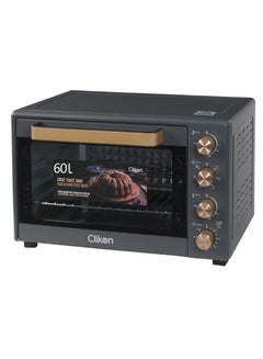 Clikon Dual Chef Grill & Bake 60L Electric Convection Oven with Rotisserie – Multi-Function, Stainless Steel, Adjustable Temperature, Accessories Included 1900 W 60 L 1900 W CK4362 Black and Gold  - Image 2