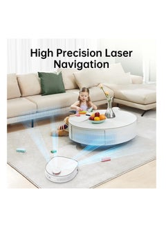 Dreame Robot Vacuum Cleaner and Mop W10 ,Sweeping, Mopping, Washing and Drying 4in1, Robotic Vacuum with Superb Lidar Navigation, 4000Pa Strong Suction for Pet Hair, Hard Floor, Carpet-White 4 L 55 W W10 White  - Image 5