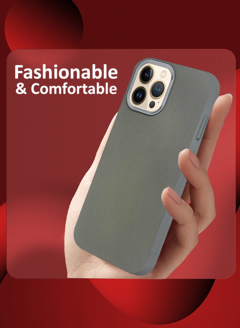 MARGOUN iPhone 13 Pro Max 2 Pack Vegan Leather Case, 1 Cover with 1 Screen Protector, Slim Fit, Raised Edges for Camera and Screen Protection Grey-2 - Image 3