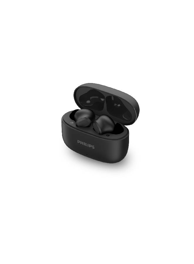 فيليبس Bluetooth Earphones, 10mm Drivers, Dynamic bass, 24 hours Play Time, IPX4, Clear Calls Black - Image 1
