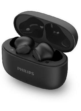 فيليبس Bluetooth Earphones, 10mm Drivers, Dynamic bass, 24 hours Play Time, IPX4, Clear Calls Black - Image 1