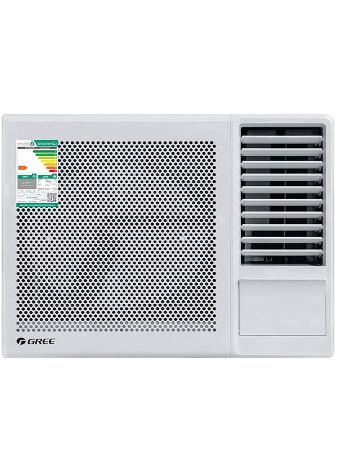 GREE 1.5 Ton Window AC 17600 BTU, Hot & Cold, R410a Refrigerant, Rotary Compressor 5.16 kW GJE18AG-D3NMTG1J White  - Image 1