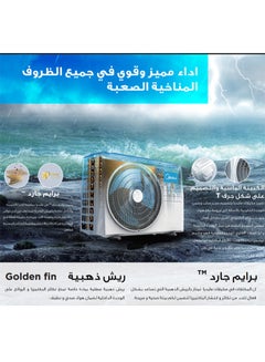 Midea 2 Ton Elite Split Air Conditioner 22000 BTU, Auto Restart Function, 2-Way Draining, Quiet Mode, Independent Dehumidification, Cold Only MSTE24CRN1AG2 white  - Image 3