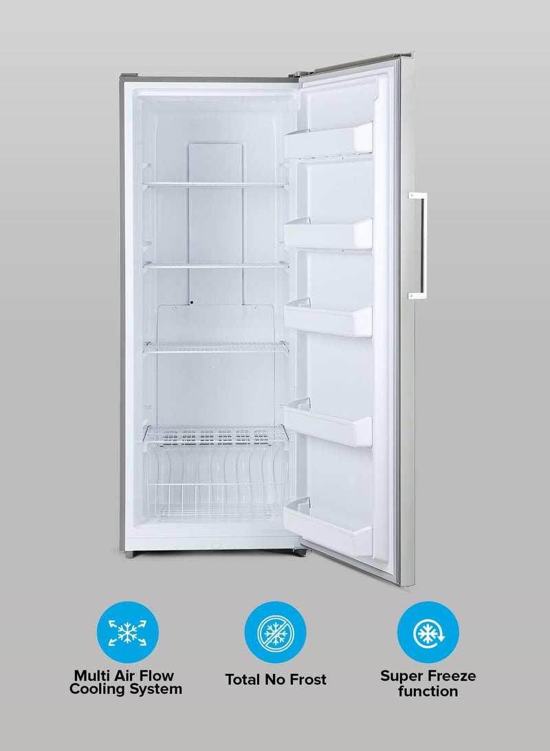 GEEPAS 600 L No Frost Upright Freezer Convertible | Huge Storage Capacity, Inverter Compressor, Freeze and Fridge Conversion Option| Digital Temperature Control, Door Open Alarm| Storing Bulk Groceries, Meats, Frozen Vegetables, Ice Creams, Etc 600 L 190 W GRFU6124XHN Metallic Grey  - Image 2