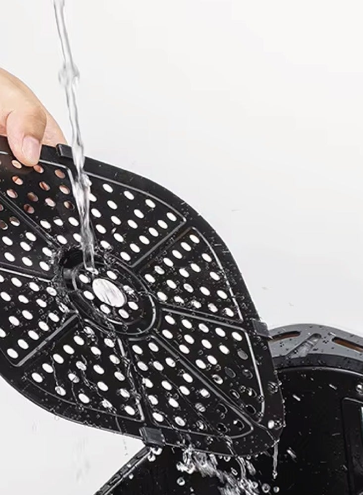 Saachi Digital 5.0L Air Fryer with 6 Pre-Set Programs, Adjustable Temperature and Timer, Tray with Viewing Window, Non-Stick Detachable Basket & Overheat Protection for Healthy Cooking 5 L 1500 W NL-AF-4795D-BK Black - Image 3