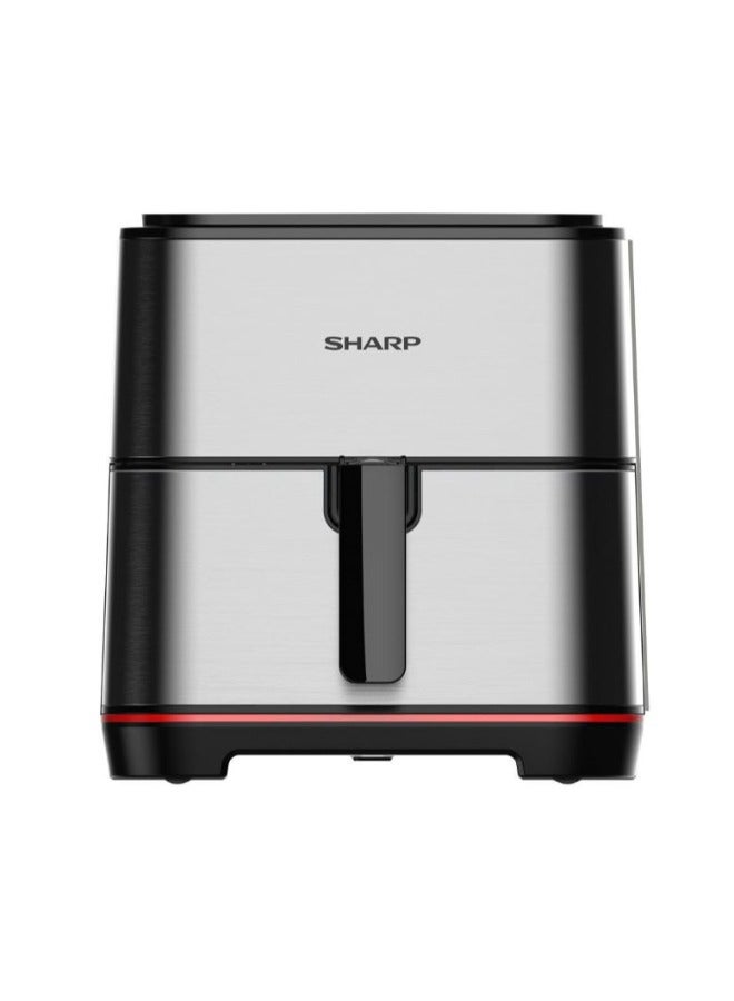 SHARP Air Fryer 1650 Watt 7 Liter Electronic Touch Screen Glass Panel Stainless KF-AF70RT-ES2 7 L 1650 W KF-AF70RT-ES2 Stainless  - Image 3