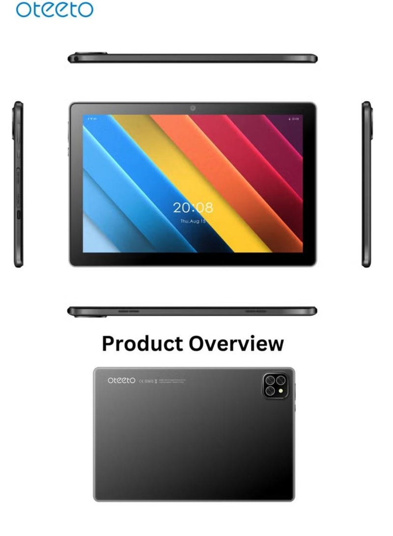 Oteeto Tab 10 Pro 10.1 Inch Single SIM Grey 8GB RAM 512GB 5G - International Version With Keyboard and mouse  - Image 5
