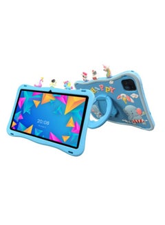 Oteeto Tab 10 Kids 10.1 Inch Single SIM Grey 6GB RAM 128GB WiFi - International Version With Blue Cover  - Image 1