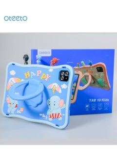 Oteeto Tab 10 Kids 10.1 Inch Single SIM Grey 6GB RAM 128GB WiFi - International Version With Blue Cover  - Image 3