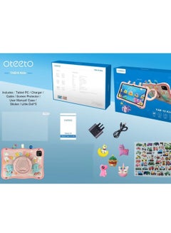 Oteeto Tab 10 Kids 10.1 Inch Single SIM Grey 6GB RAM 128GB WiFi - International Version With Blue Cover  - Image 5