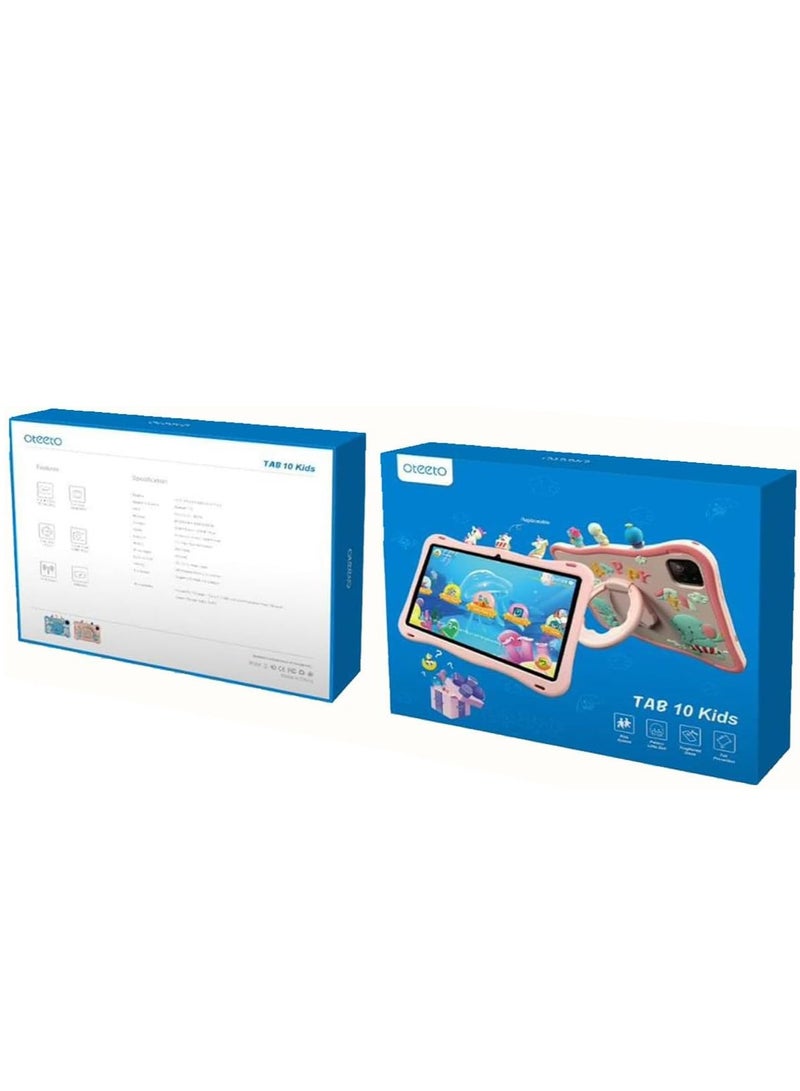 Tab 10 Kids 10.1 Inch Single SIM Grey 6GB RAM 128GB WiFi - International Version With Blue Cover